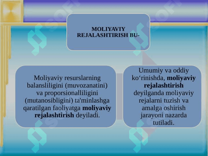 MOLIYAVIY REJALASHTIRISH VA TARTIBGA SOLISH 4