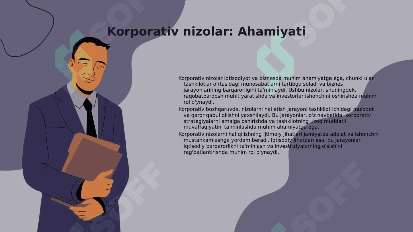 Iqtisodiyot protsessual huquqida korporativ  nizolar bo'yicha ish yuritish 4