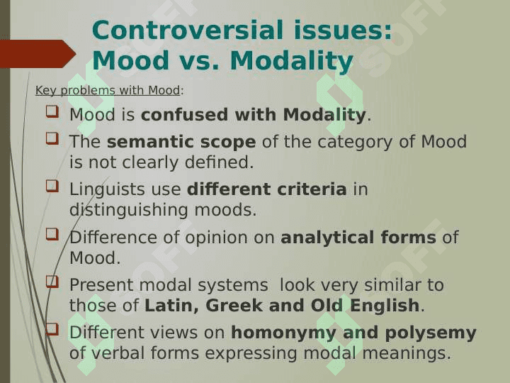 GRAMMATICAL CATEGORIES OF MOOD 3