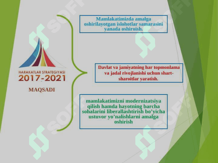 2017-2021-yillarda O'zbekiston Respublikasini rivojlantirishning beshta ustuvor yo'nalishi bo'yicha Harakatlar strategiyasining ishlab chiqilishi,hayotga joriy etilishi va uning ahamiyati. 5