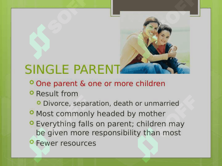 Types of families 4