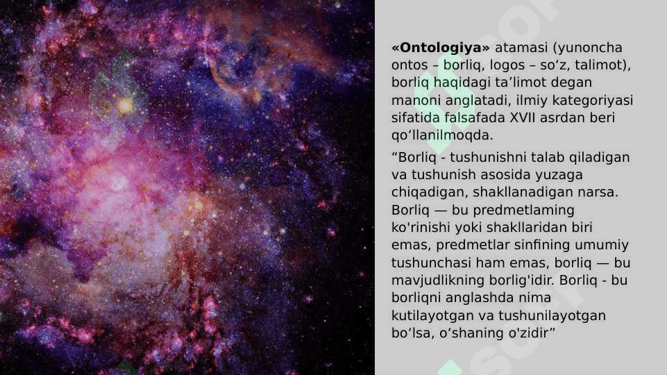 Borliq (ontologiya) va rivojlanish falsafasi 3