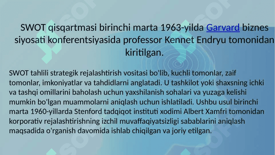 SWOT tahlili 3
