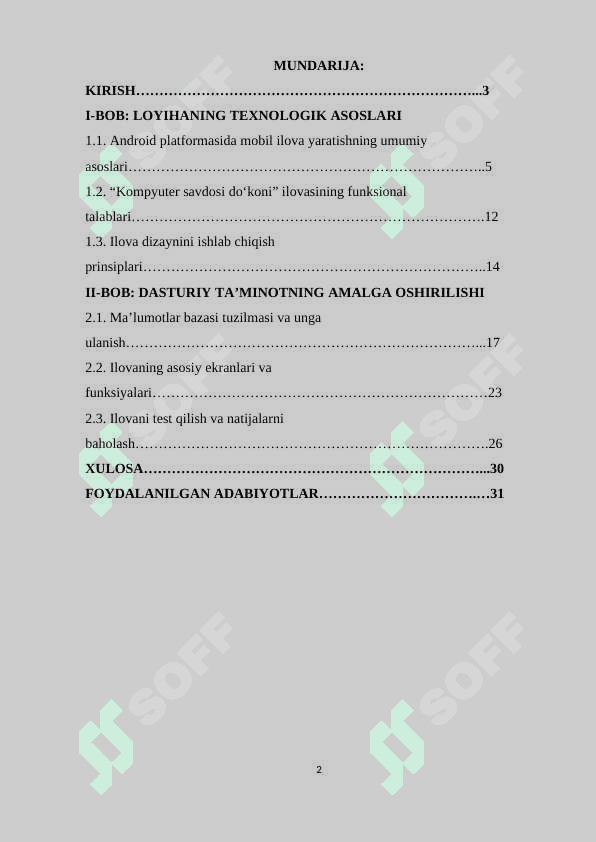 KOMPYUTER SAVDOSI DO‘KONI MOBIL ILOVASI 2