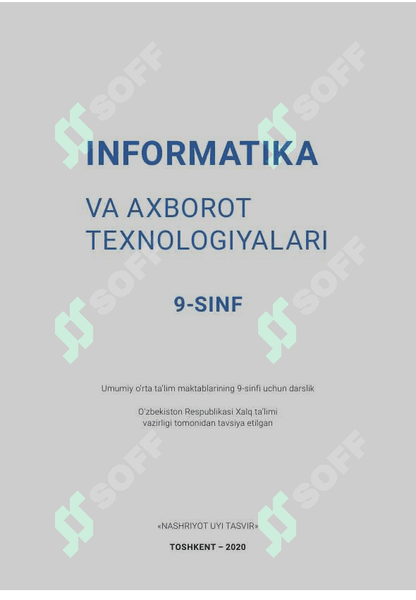 INFORMATIKA VA AXBOROT TEXNOLOGIYALARI 2