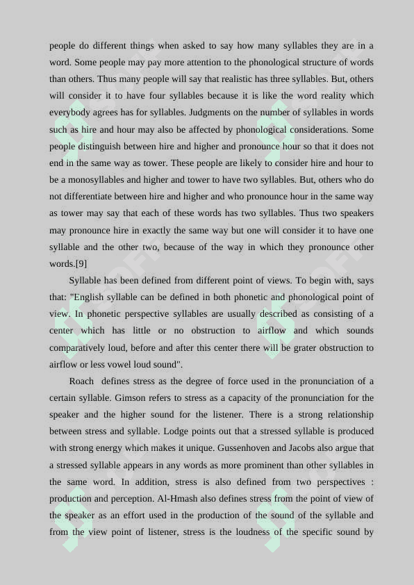 Word stress 8