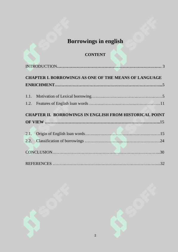 Borrowings in english 2