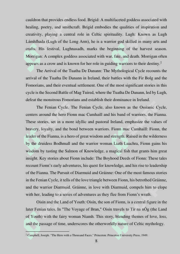 Myth and Folklore in British Literary Tradition 7