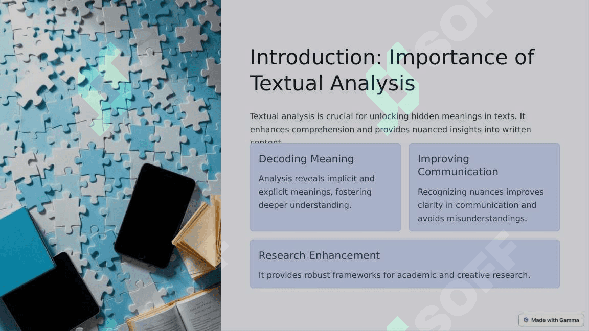Analysis of Texts: Cognitive, Semantic, Stylistic Analysis 2