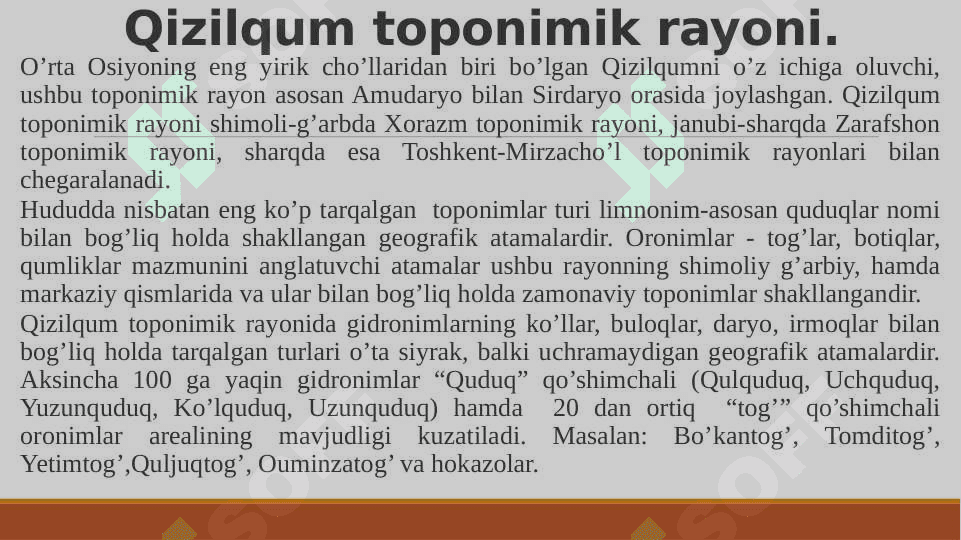 O’zbekistonning toponimik rayonlari 5