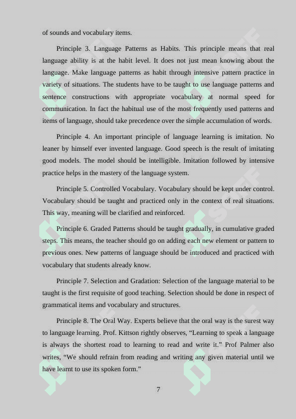The objectives and importance of lesson planning 7