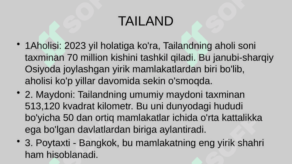tailand statistikasi 2