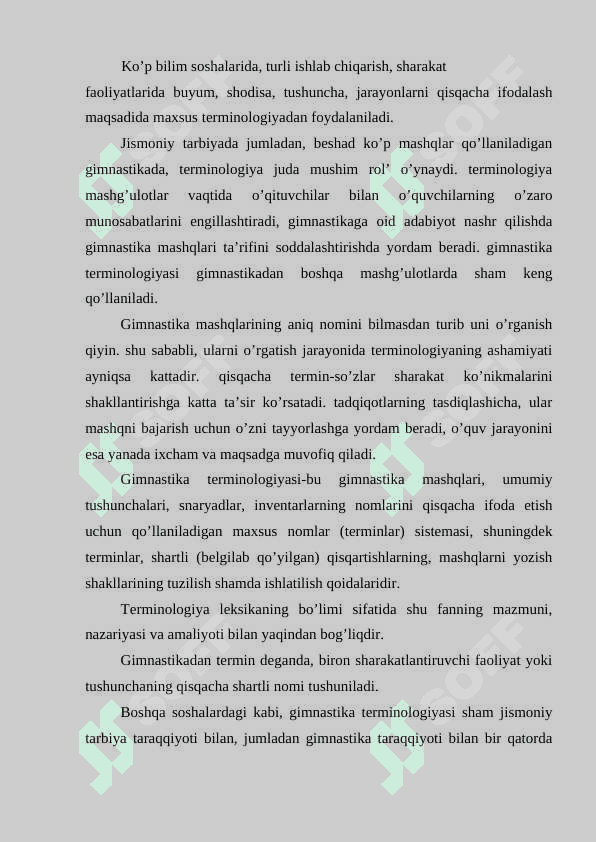 AKROBATIKA O’YINLARI 2