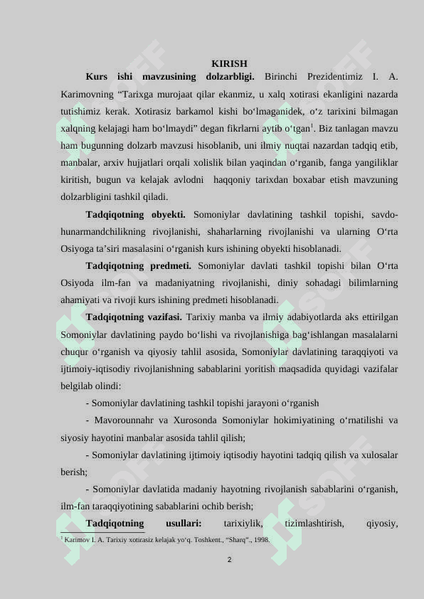 O‘ZBEKISTONDA SOMONIYLAR DAVLATI TARIXINING O‘RGANILISHI 2