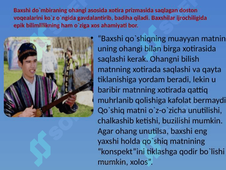 Baxshilik san`ati 4