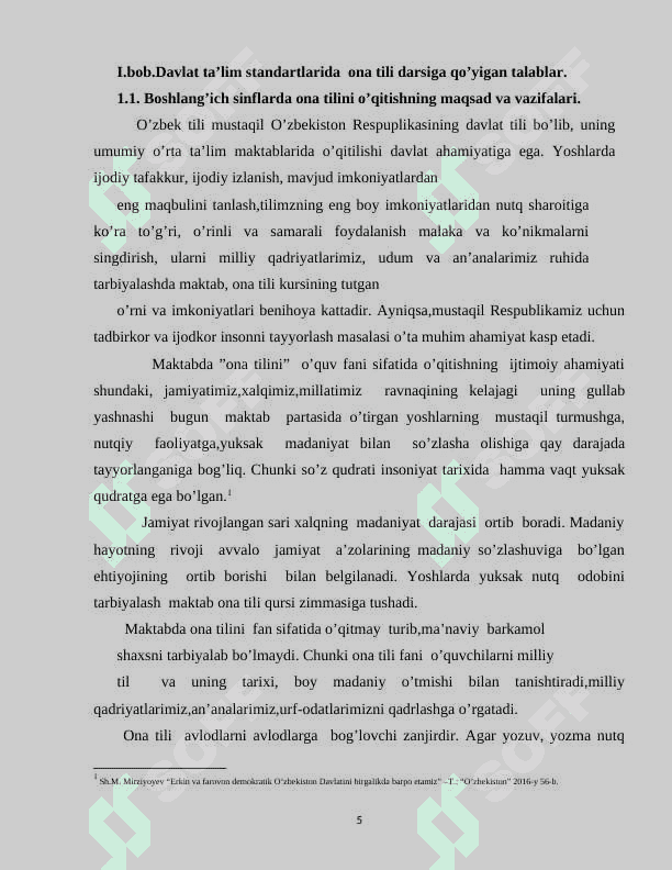4-sinf ona tili va o’qish savodxonligi darslarida masal oʻtishda innovatsion pedagogik texnologiyalardan foydalanish metodikasi. 5