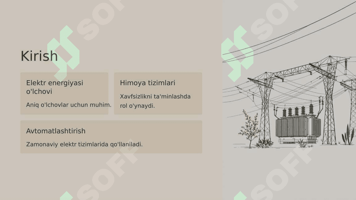 Ochiq taqsimlash qurilmalari. 2