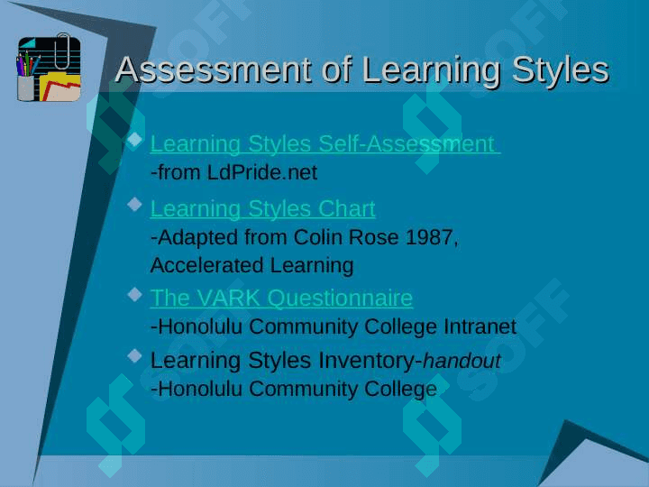 Styles, Strategies & Outcomes 6