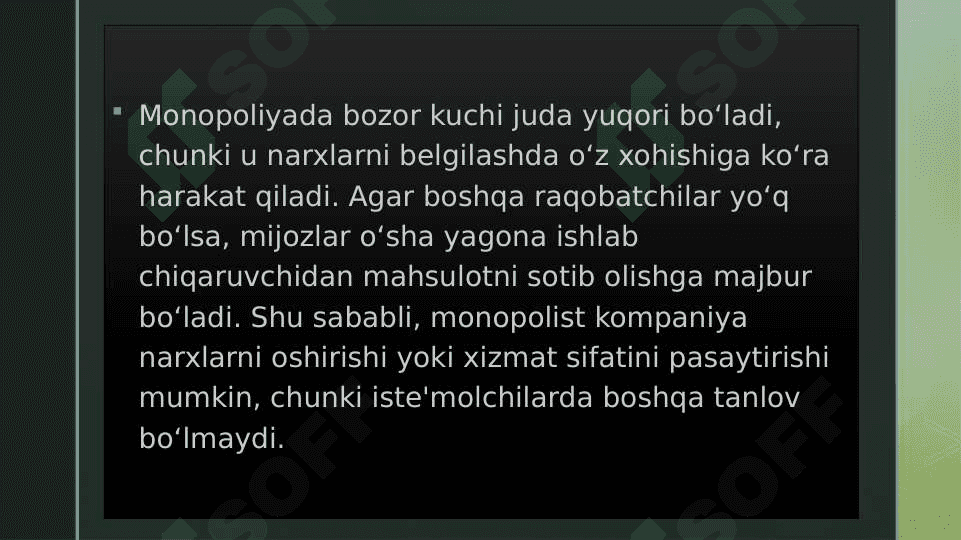 Monopoliya va Monopsoniya 4