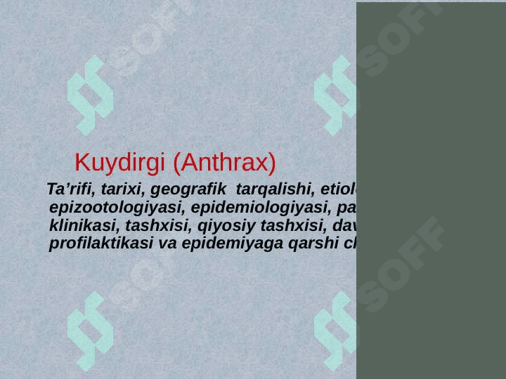 Kuydirgi   tarixi va geografik tarqalishi 2
