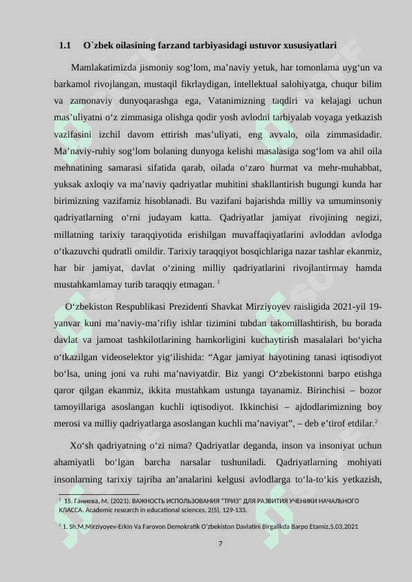 Bola shaxsi vazifalari 7