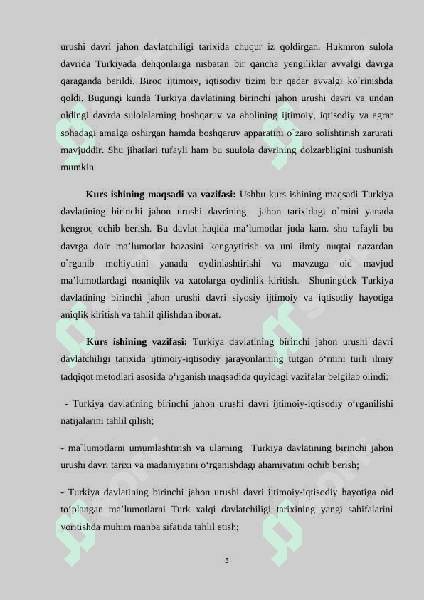 Turkiya birinchi jahon urushida 5