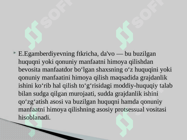 Fuqarolik protssesida da'vo 3