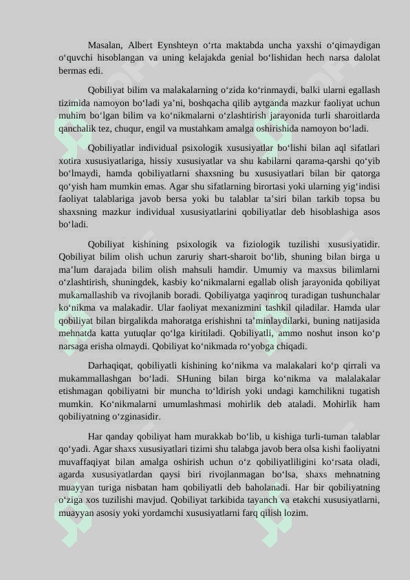 Qobiliyatlar 2