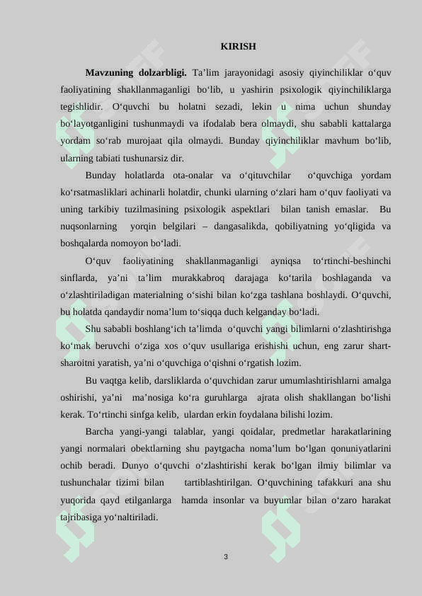 BOSHLANG‘ICH SINF O‘QUVCHILARINING MANTIQIY VA TANQIDIY TAFAKKURLARINI RIVOJLANTIRISH 3
