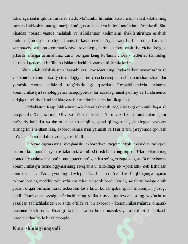 Online o’quv platfromasini loyihalash 4