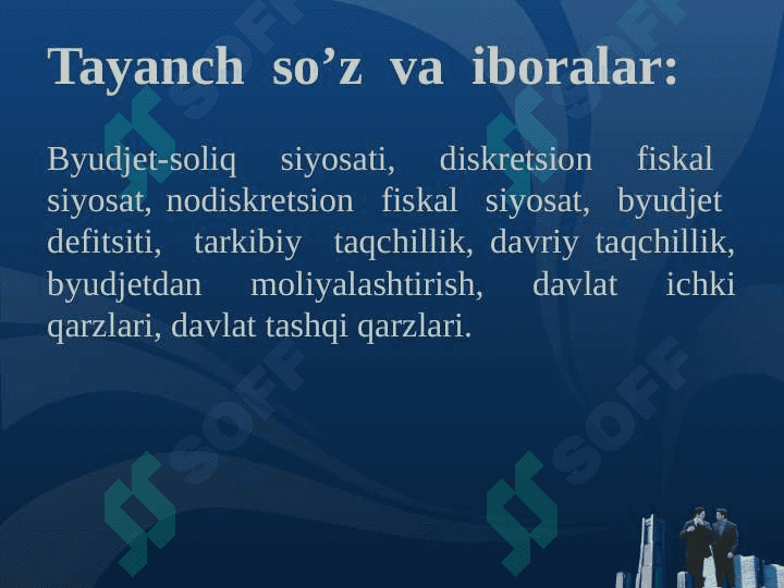 Soliq – byudjet siyosati 3