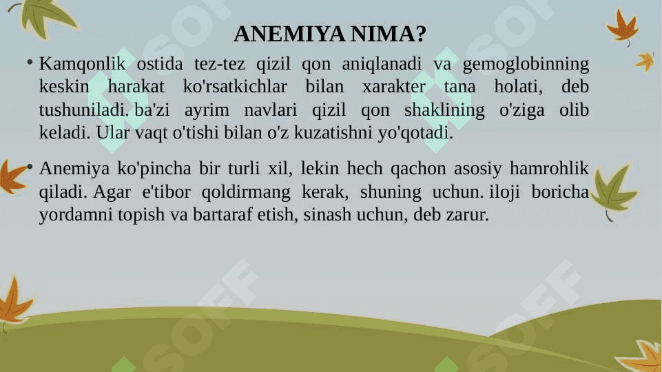 Irsiy gemolitik anemiyalar 3