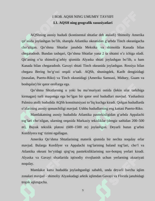 AQSH DAVLATI GEOGRAFIYASI 5