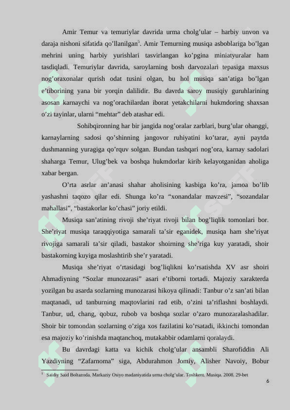 Temuriylar davri madaniyati va musiqiy hayoti (arxitektura, miniatyura, adabiyot va musiqa) 6