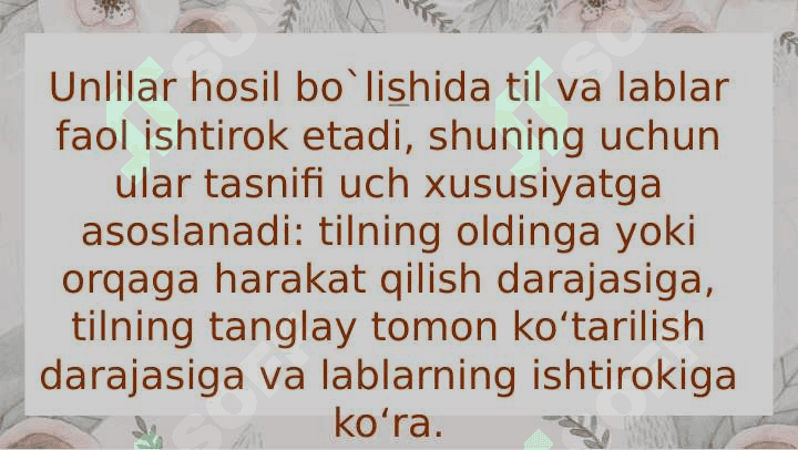 ONA TILINING VOKALIZMI VA KONSONANTIZMI 3