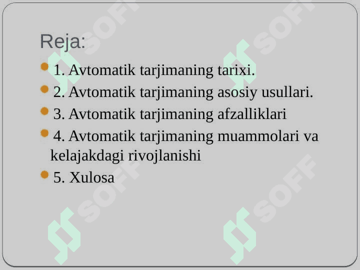 Avtomatik tarjima 2