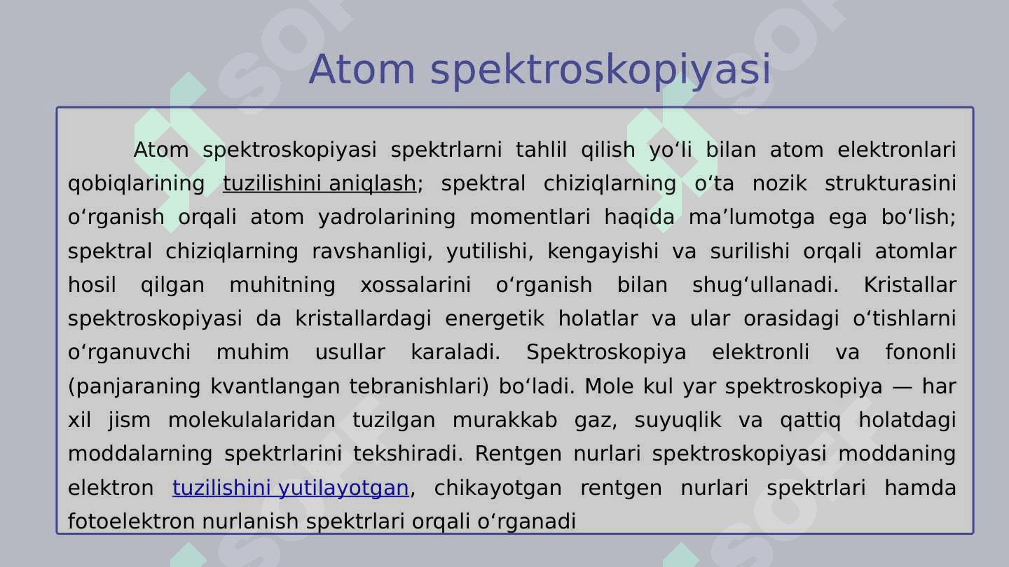 ELEKTRON SPEKTROSKOPIYA 8