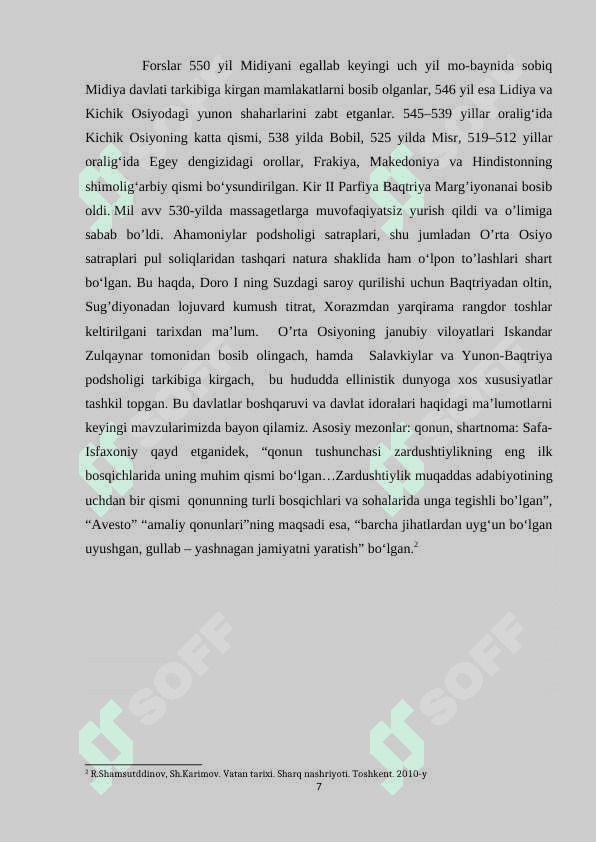 O‘rta Osiyo satrapliklarida boshqaruv tizimi 7