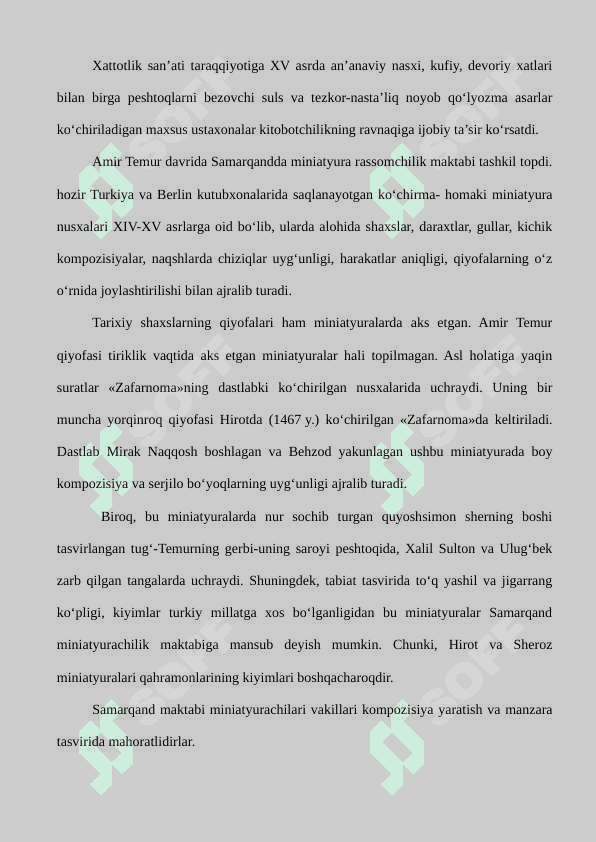 Amir Temur va Temuriylar davri madaniyat va san’at 7
