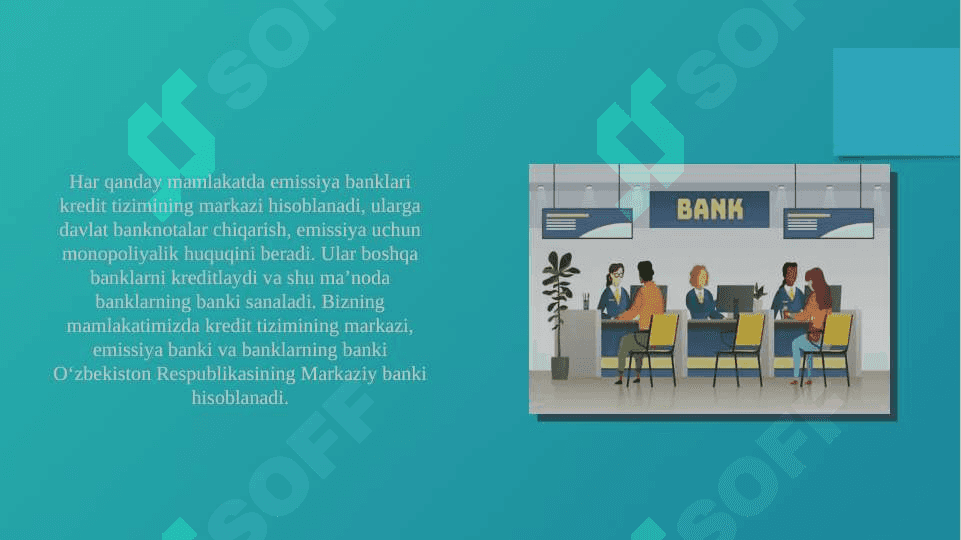 O‘zbekiston Respublikasi bank tizimi va uning tarkibi 3