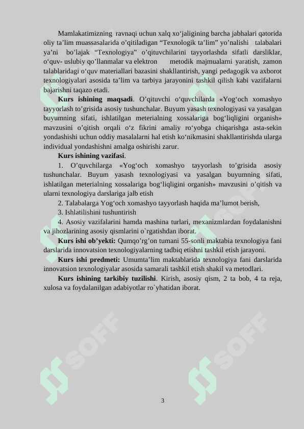 Yog'ochdan tayyorlanadigan buyumlar, mahsulotlarga xom-ashyo tanlash, tayyorlashda yog'och materiallarning xossalari va ishlatilishini o'rganish 3