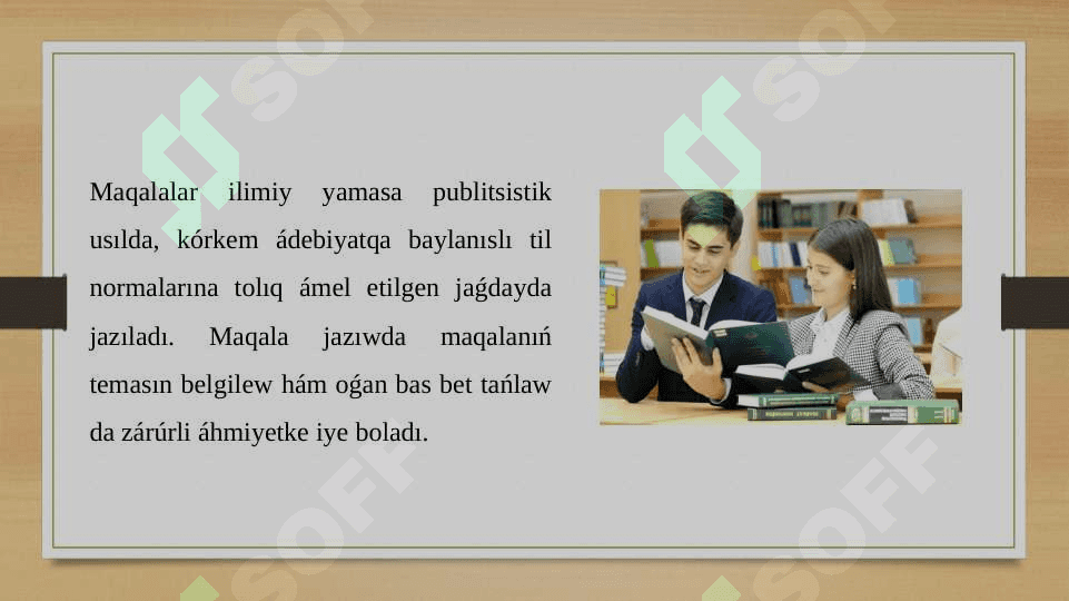 Maqala hám onıń janrları 4