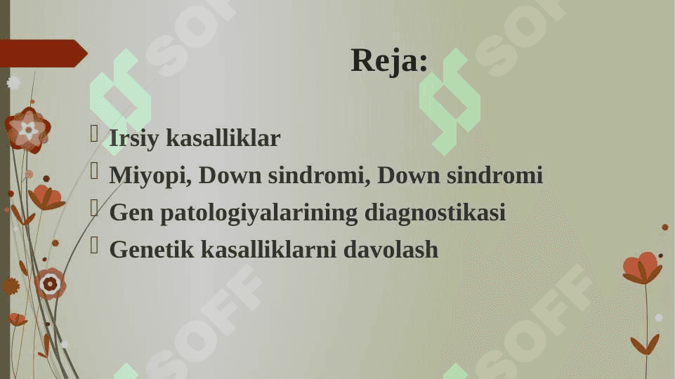 Irsiy kasalliklar 2