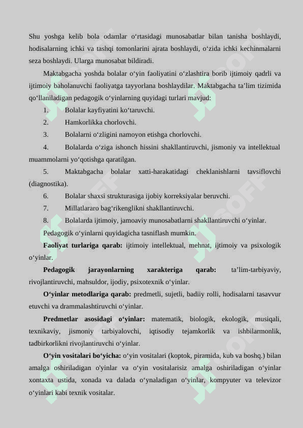 Maktabgacha ta'lim tashkilotida tashkil etiladigan o'yinlar va ularni tashkil etish metodikasi 4
