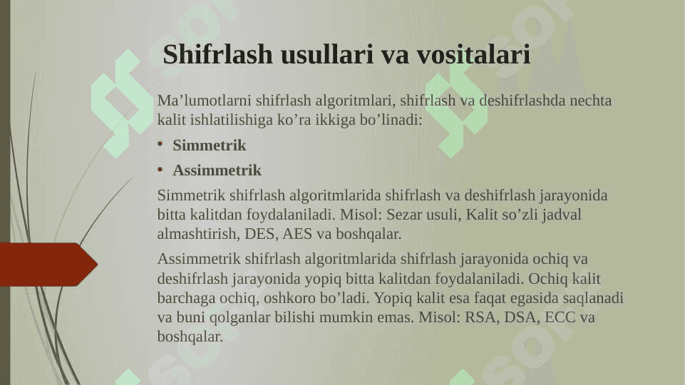 Ma’lumotlarni shifrlash va arxivlash vositalari 3