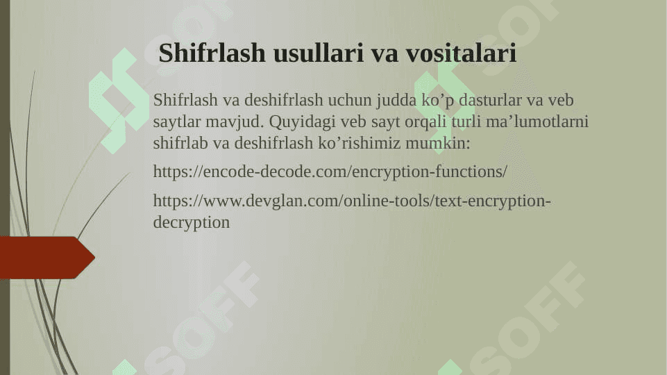 Ma’lumotlarni shifrlash va arxivlash vositalari 4