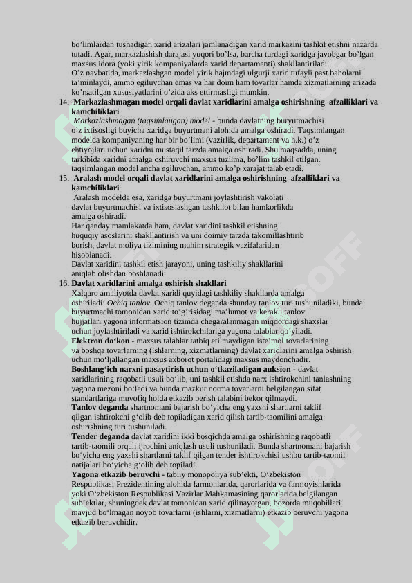 Davlat xaridlari Yakuniy savol javoblari 7