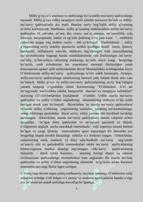Jamiyat mafkurasida milliy va umuminsoniy qadriyatlar uyg’unligi 3