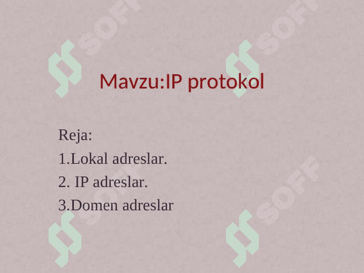 IP protokol 2