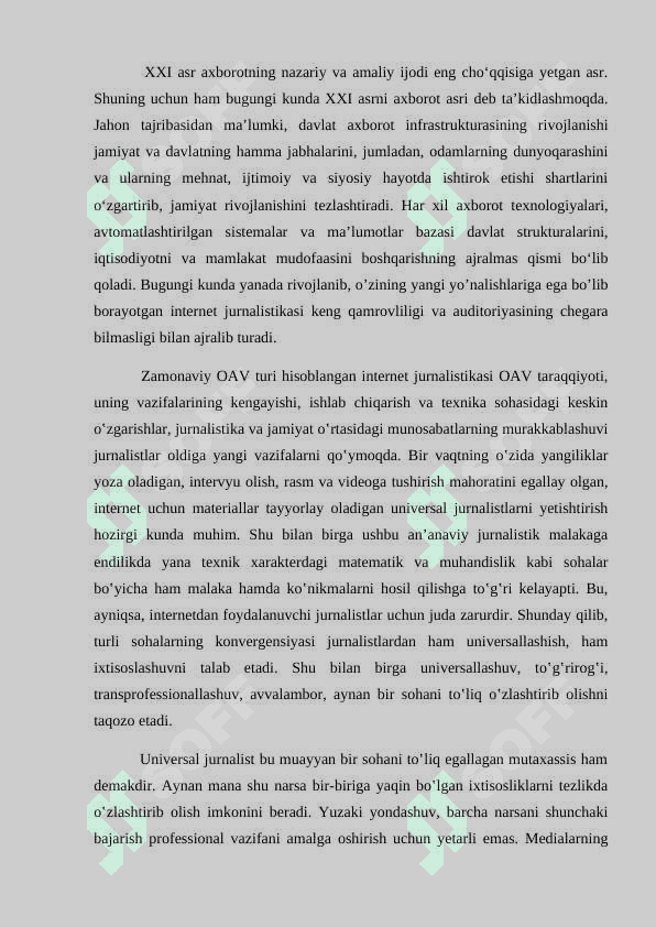 Media makonda axborotni taqdim etish 3
